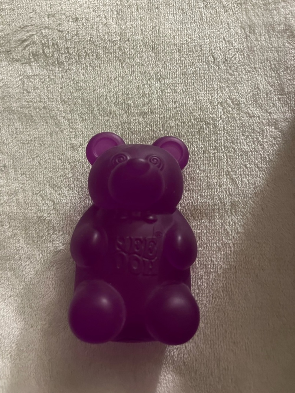 Purple nee doh gummy bear
